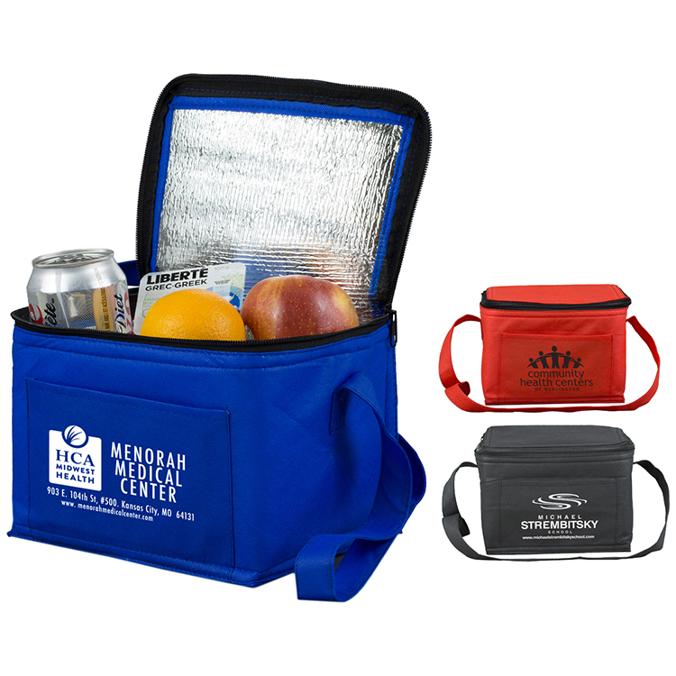 On-The-Go 6 Pack Insulated Cooler Bag